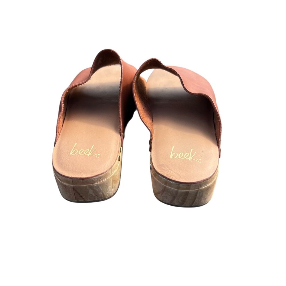 Beek Mallard Mule Studded sandal brown Leather, 9 - Picture 3 of 6